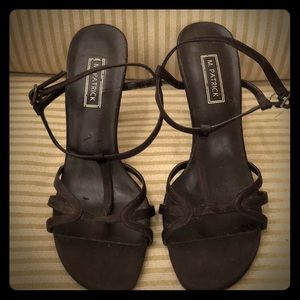 Chocolate brown heels